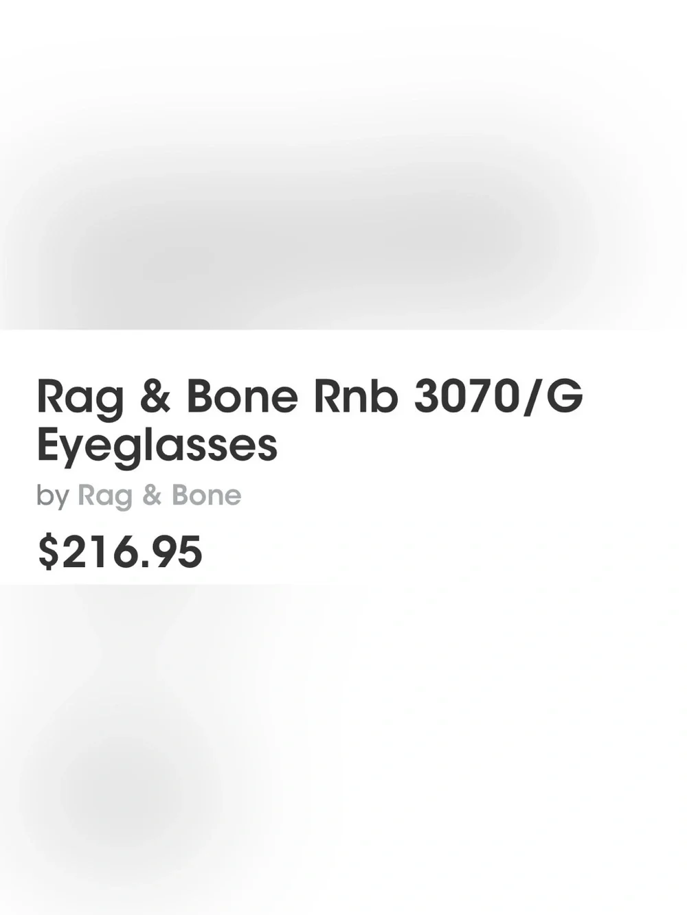 Rag & Bone 3070 prescription glasses